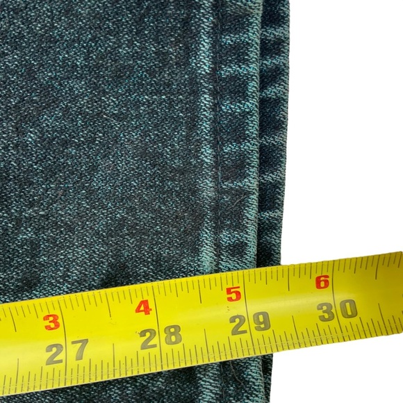 Vintage Wrangler Acid Wash Green Jeans Made in USA Men's Size 40x30 - Picture 7 of 7